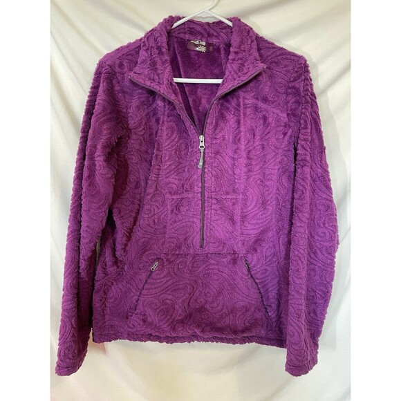 Athleta Tops - Athleta Plush 3/4 Zip Sweatshirt Women’s Size Large Fushia Purple 879644